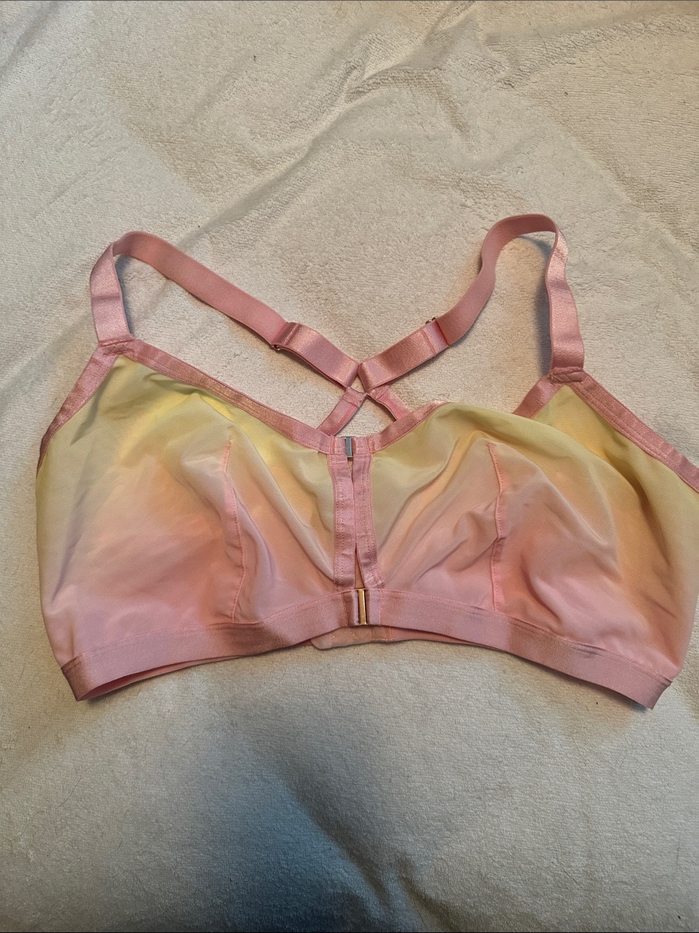 Auden Pastel Ombre Bralette in Pink and Yellow
